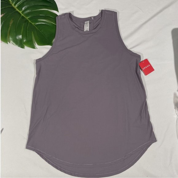 NWT $58 Spanx [ Small ] Go Lightly Got Ya Covered Tank Top in Satin Purple #6042 - Picture 1 of 12